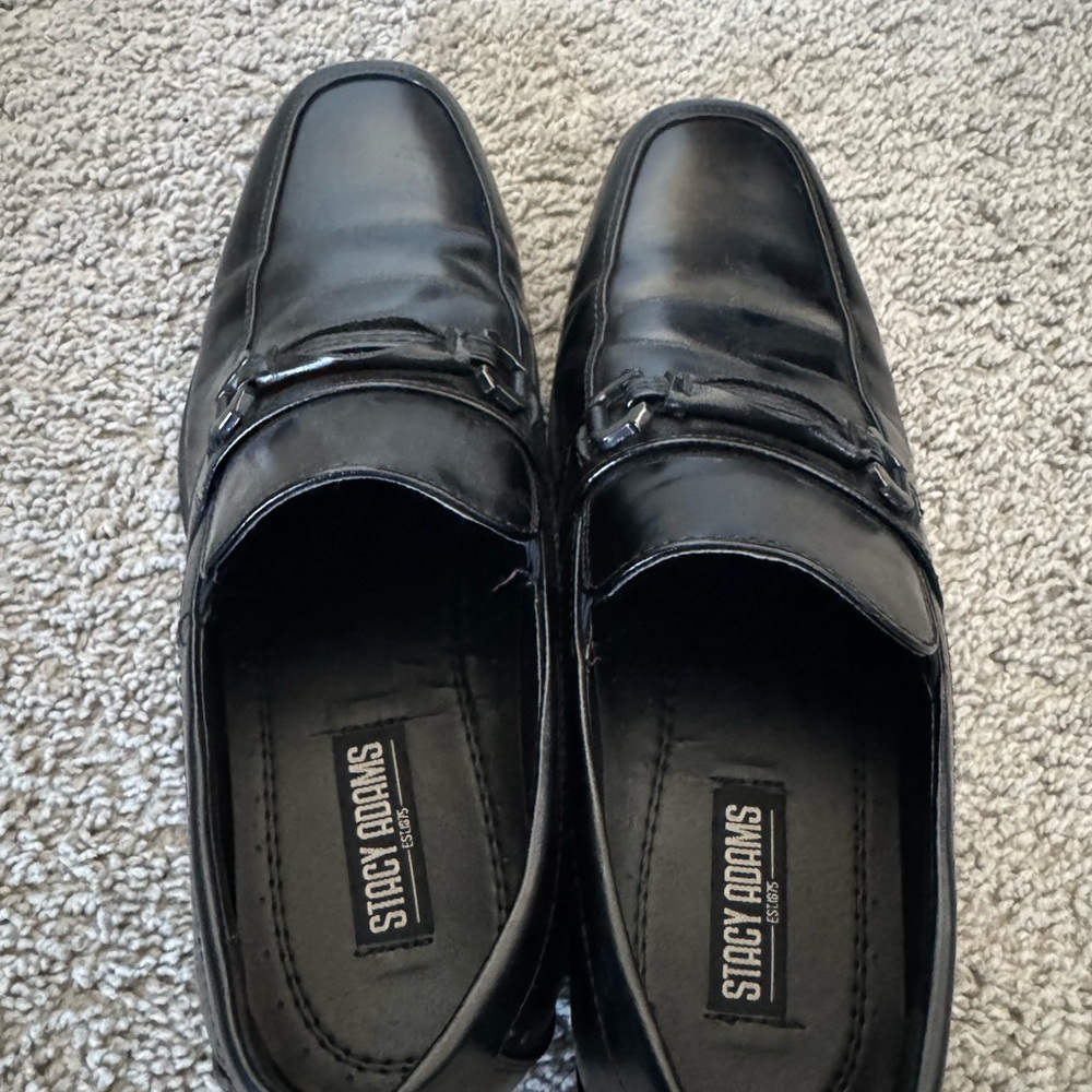 Stacy Adams Black Boys Loafers